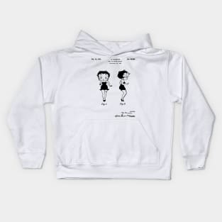 Betty Boop Patent Black Kids Hoodie